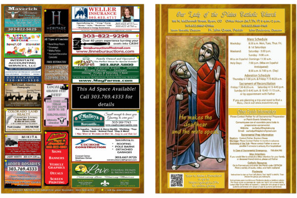Bulletin Cover 23rd Sunday In Ordinary Time